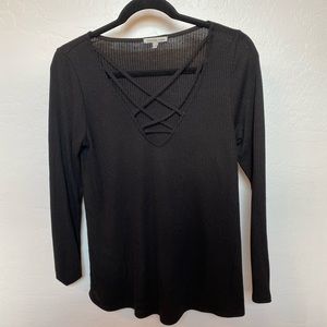 Criss-Cross Ribbed Top
